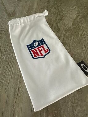 NFL White Sunglasses Pouch with Blue and Red Logo